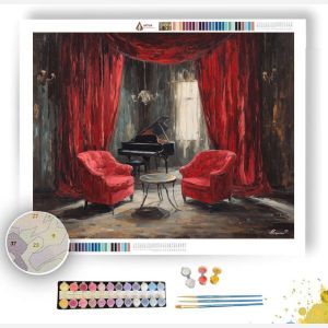 RED SALON - Paint by Numbers Full Kit