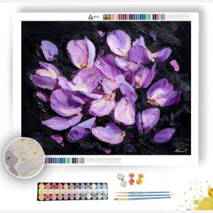PURPLE BLOSSOM - Paint by Numbers Full Kit