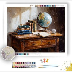 STUDY IN OAK - Paint by Numbers Full Kit