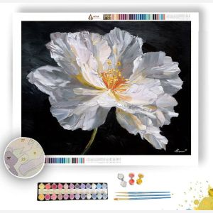 WHITE BLOOM SILENCE - Paint by Numbers Full Kit