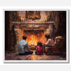 FIREPLACE GLOW - FRAMED
