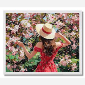 ROSE GARDEN HAT - FRAMED