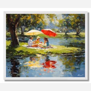 MEADOW LUNCH - FRAMED