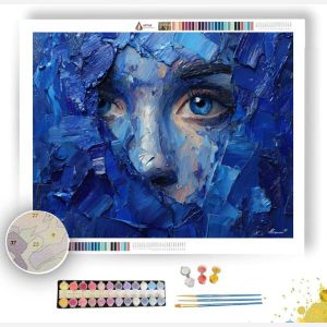 PORTRAIT IN BLUE - Paint by Numbers Full Kit