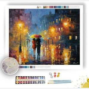 COUPLE IN RAIN - Paint by Numbers Full Kit