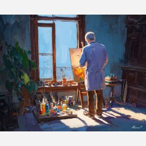 PAINTER BY WINDOW