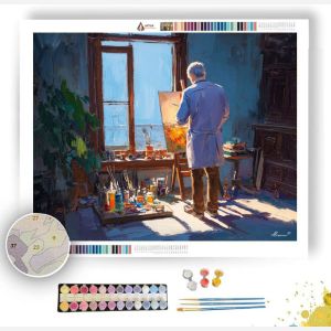 PAINTER BY WINDOW - Paint by Numbers Full Kit