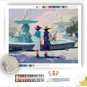 FOUNTAIN SQUARE - Paint by Numbers Full Kit