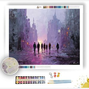 STREET AT DUSK - Paint by Numbers Full Kit