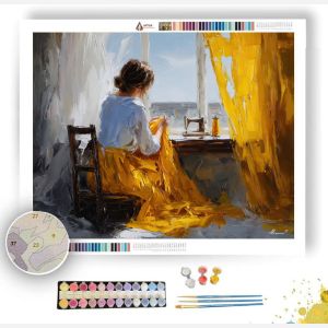 GOLD CURTAINS - Paint by Numbers Full Kit