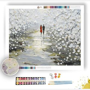 WALK IN SPRING BLOSSOM - Paint by Numbers Full Kit