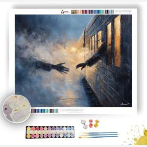 FAREWELL AT THE STATION - Paint by Numbers Full Kit