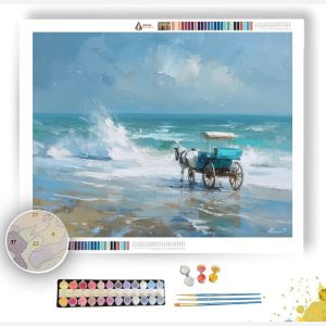 CARRIAGE BY THE SEA - Paint by Numbers Full Kit