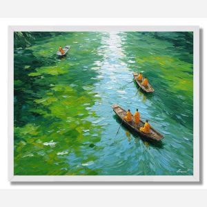 RIVER OF CAMBODIA - FRAMED