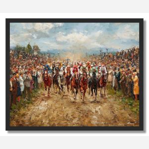 VICTORIAN RACE ROAD - FRAMED