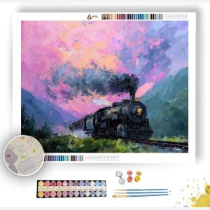 STEAM THROUGH THE VALLEY - Paint by Numbers Full Kit