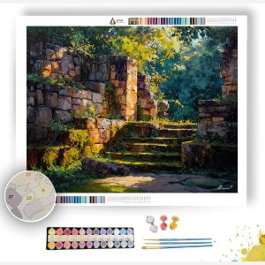 MAYAN RUINS IN SUN - Paint by Numbers Full Kit