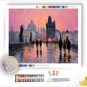 PRAGUE BRIDGE CROSSING - Paint by Numbers Full Kit