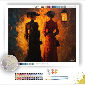 MEETING UNDER LANTERNS - Paint by Numbers Full Kit