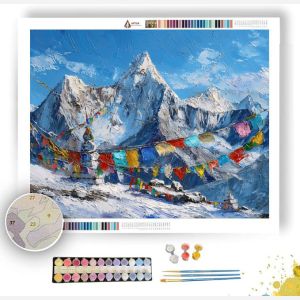 TIBETAN MOUNTAIN TEMPLE - Paint by Numbers Full Kit