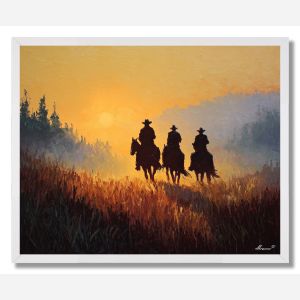 HORSEMEN AT DAWN - FRAMED