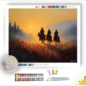 HORSEMEN AT DAWN - Paint by Numbers Full Kit