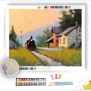 COUNTRYSIDE RAILWAY - Paint by Numbers Full Kit