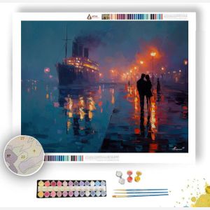 LOVERS ON THE PIER - Paint by Numbers Full Kit