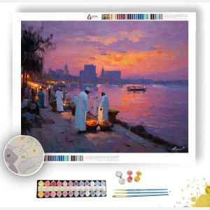 CAIRO RIVERSIDE MARKET - Paint by Numbers Full Kit