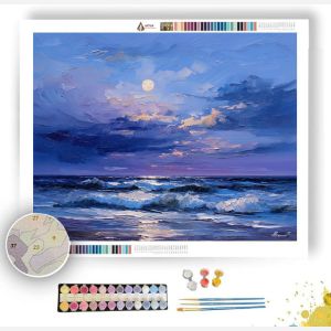 MOONLIGHT BY THE SEA - Paint by Numbers Full Kit