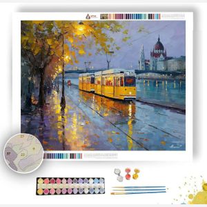 BUDAPEST RIVER STREET - Paint by Numbers Full Kit