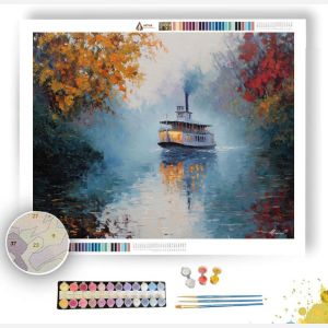 RIVERBOAT CROSSING - Paint by Numbers Full Kit