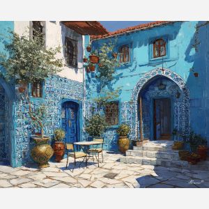 TURKISH BLUE COURTYARD