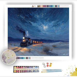 DESERT NIGHT TRAIN - Paint by Numbers Full Kit