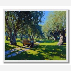 SPANISH OLIVE GROVE - FRAMED