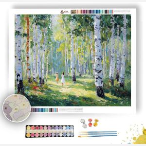 RUSSIAN BIRCH FOREST - Paint by Numbers Full Kit