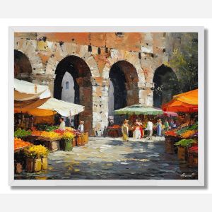 ROME MARKET SQUARE - FRAMED