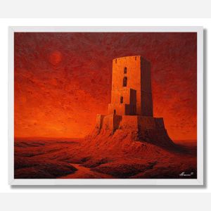 PERSIAN DESERT TOWER - FRAMED