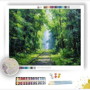 FOREST RAIL PATH - Paint by Numbers Full Kit