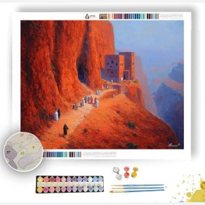 ETHIOPIAN CLIFF CHURCHES - Paint by Numbers Full Kit