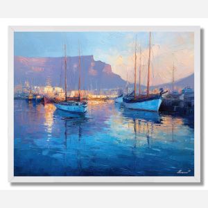 CAPE TOWN HARBOR - FRAMED