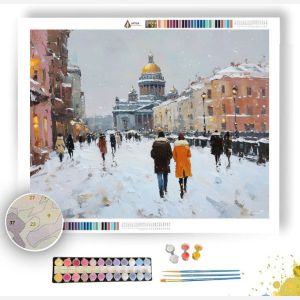ST. PETERSBURG SNOW WALK - Paint by Numbers Full Kit