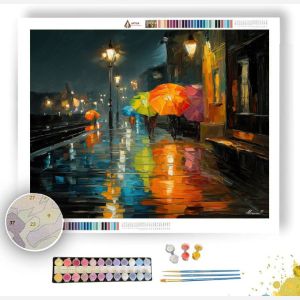 COUNTRY PLATFORM RAIN - Paint by Numbers Full Kit