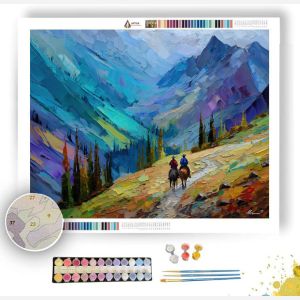 MOUNTAIN PASS JOURNEY - Paint by Numbers Full Kit