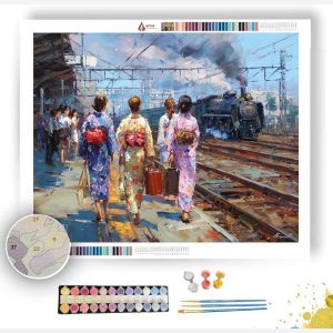 TOKYO RAIL YARD - Paint by Numbers Full Kit