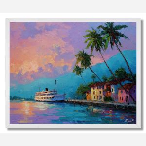 TROPICAL SHORE ARRIVAL - FRAMED