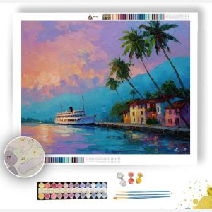 TROPICAL SHORE ARRIVAL - Paint by Numbers Full Kit