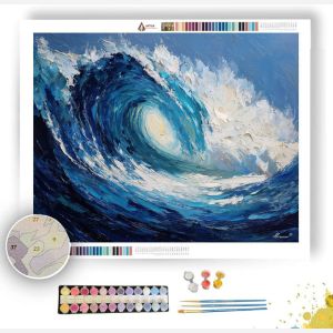 SAPPHIRE WAVE - Paint by Numbers Full Kit