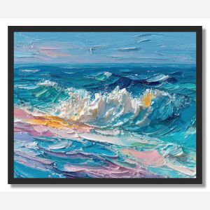 WAVES OF COLOR - FRAMED