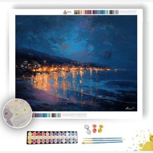 COAST AT NIGHT - Paint by Numbers Full Kit